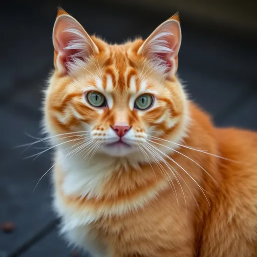 Prompt: lovery orange cat