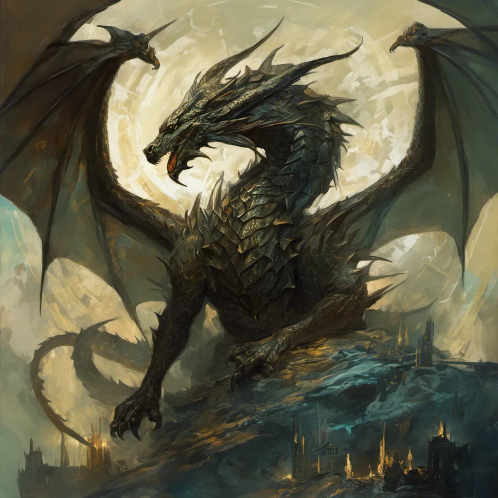 Prompt: Highly detailed painting of a dragon in <mymodel> artstyle mystical ambiance, fantasy, dark fantasy,  dramatic lighting
