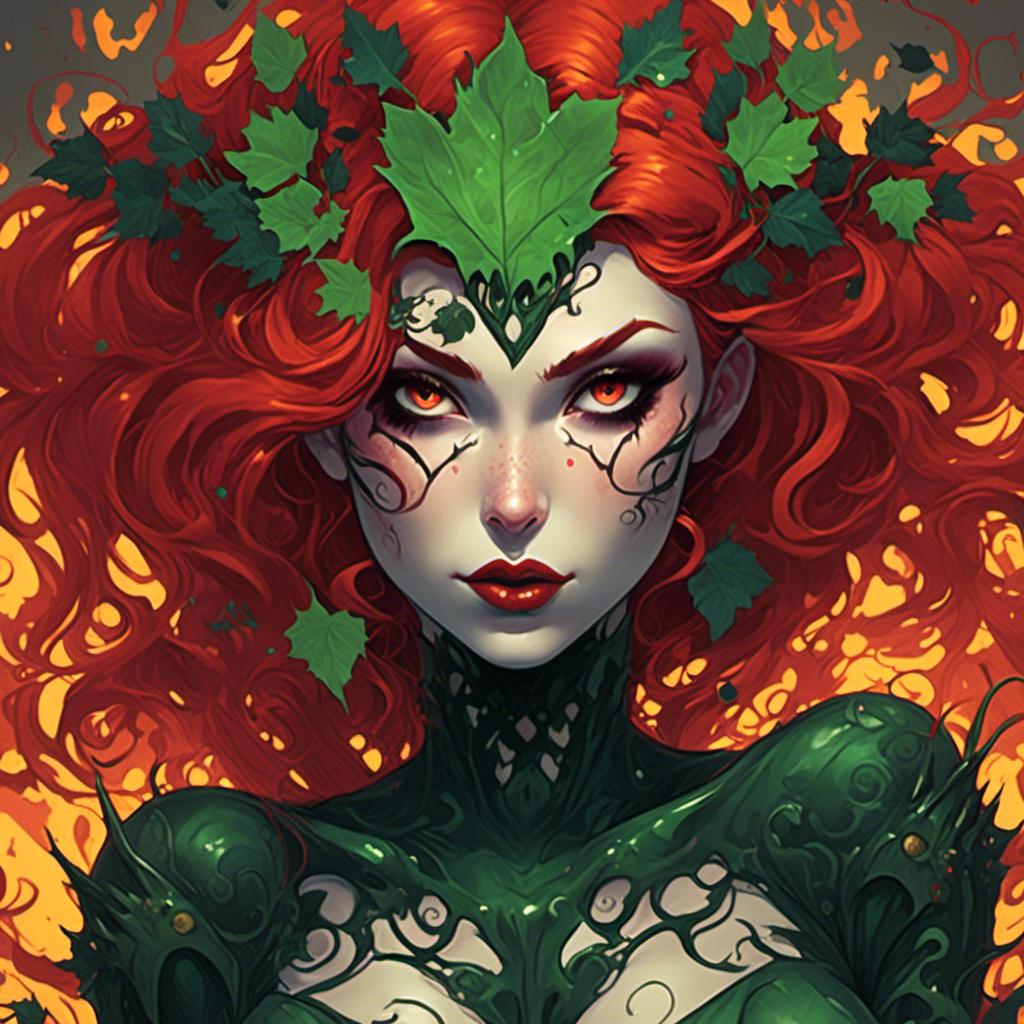 evil dark hypnotic poison ivy | OpenArt