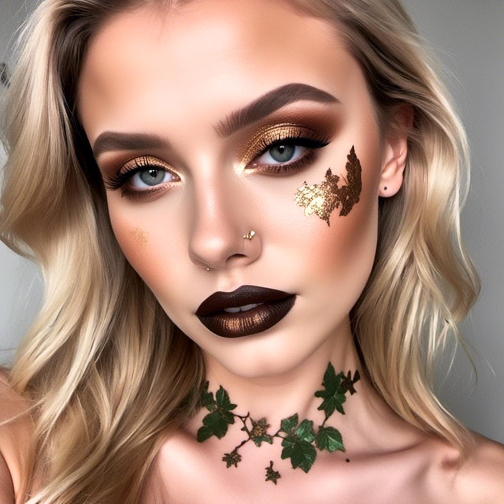 Poison Ivy Bronze Lips And Eyeshadow Openart