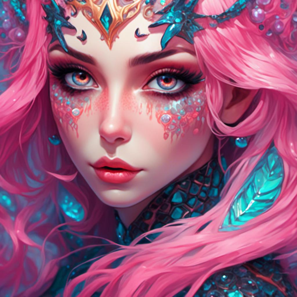 close up portrait hypnotic siren