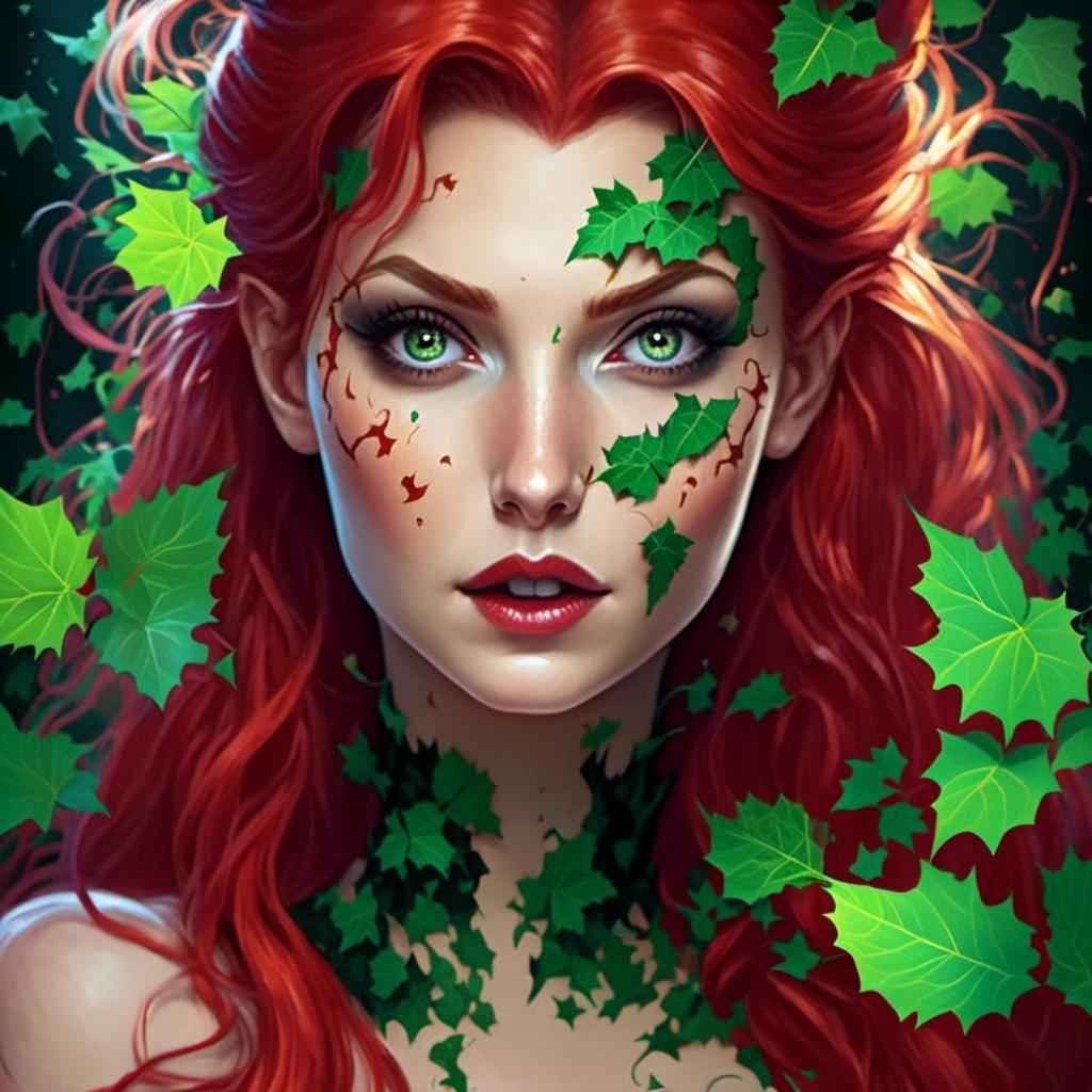 Hypnotic poison ivy hypnotized glow... | OpenArt