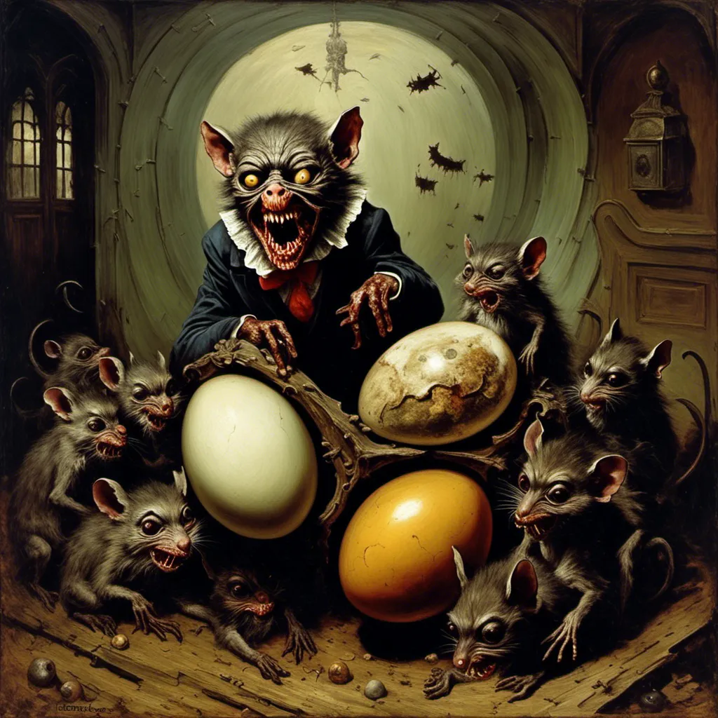 a surreal grotesque painting by james gurne... | OpenArt