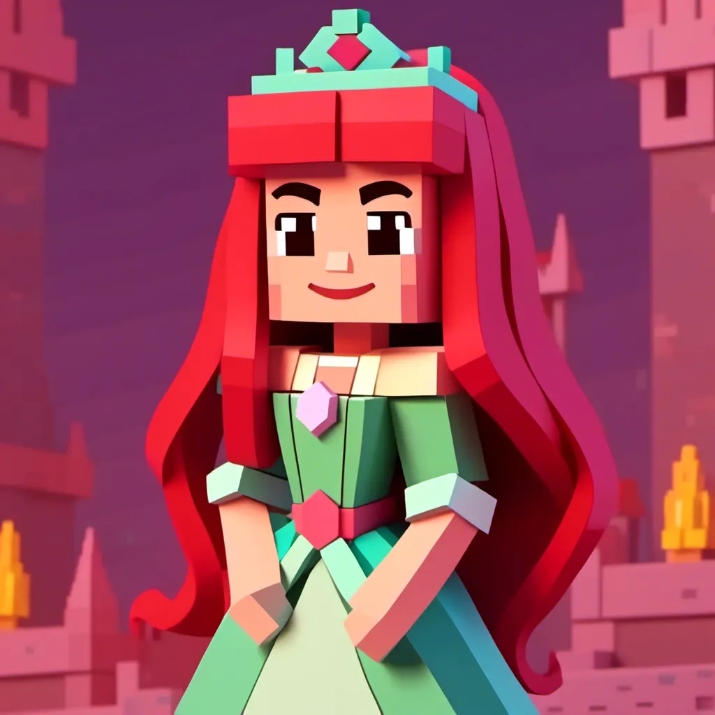 Prompt: <mymodel>Ariel Disney Princess in game-minecraft style as a toon in Disney classic art style, cartoon, oil painting, full body, cute, smiling, 2D, Vivid, Super-Detailed, game-minecraft, Disney classic, Ariel, oil painting, full body, cartoon, cute, smiling, 2D, Vivid, detailed, professional