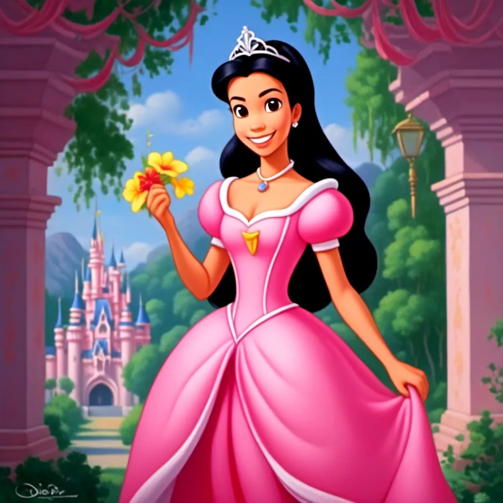 Prompt: <mymodel>as a toon in disney classic art style, cartoon, oil painting, Vivid, Super-Detailed, full body, Ariel Disney Princess, Cute, smiling, 2d