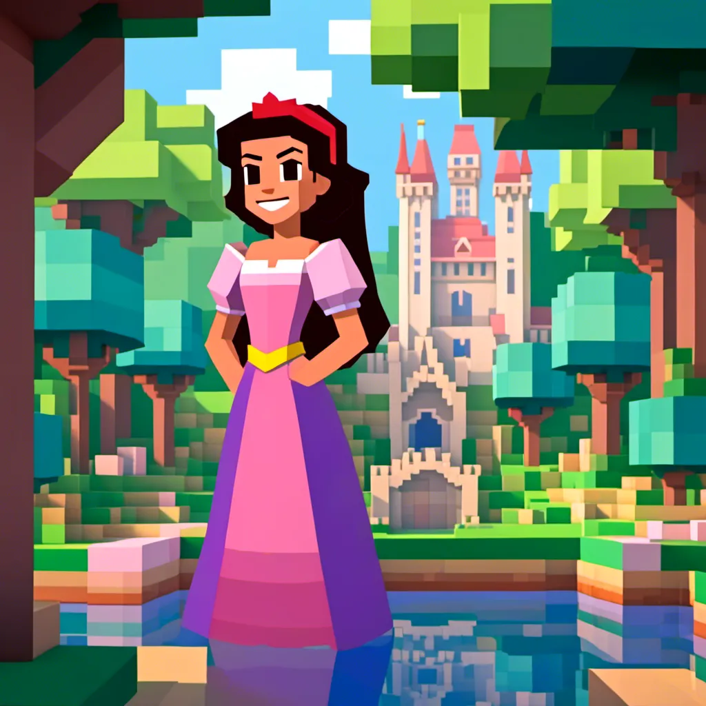 Prompt: <mymodel>Ariel Disney Princess in game-minecraft style as a toon in Disney classic art style, cartoon, oil painting, full body, cute, smiling, 2D, Vivid, Super-Detailed, game-minecraft, Disney classic, Ariel, oil painting, full body, cartoon, cute, smiling, 2D, Vivid, detailed, professional