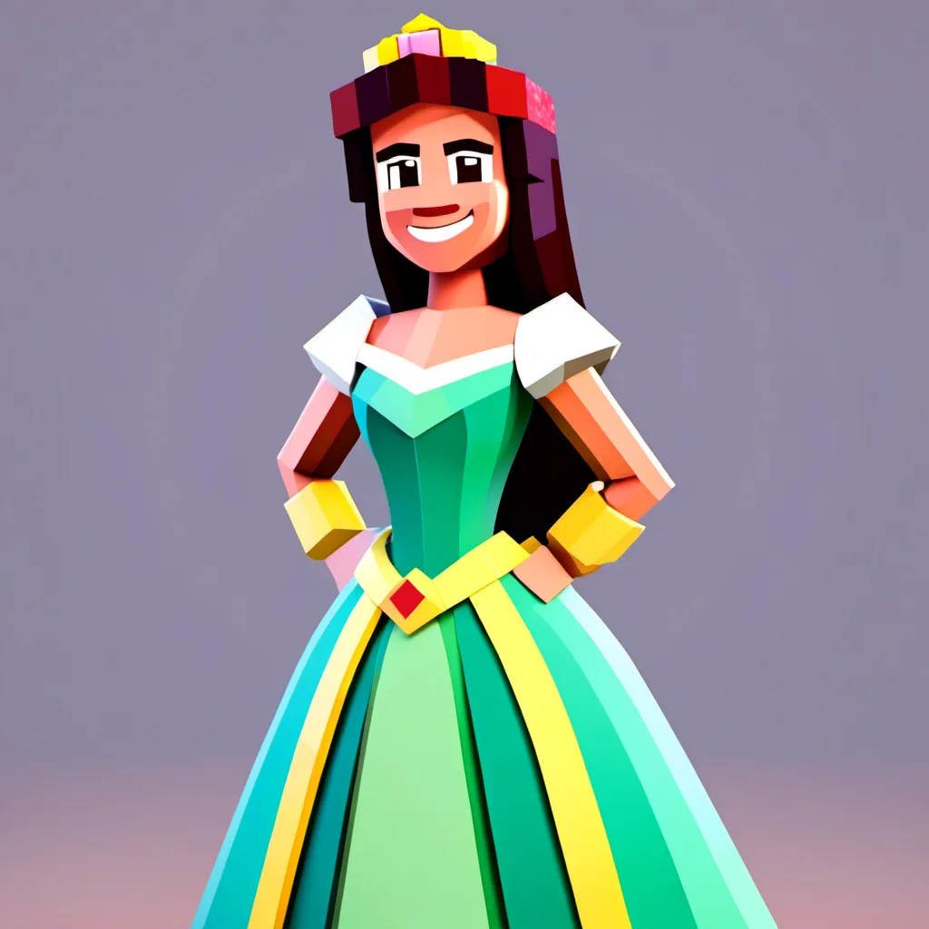 Prompt: <mymodel>Ariel Disney Princess in game-minecraft style as a toon in Disney classic art style, cartoon, oil painting, full body, cute, smiling, 2D, Vivid, Super-Detailed, game-minecraft, Disney classic, Ariel, oil painting, full body, cartoon, cute, smiling, 2D, Vivid, detailed, professional