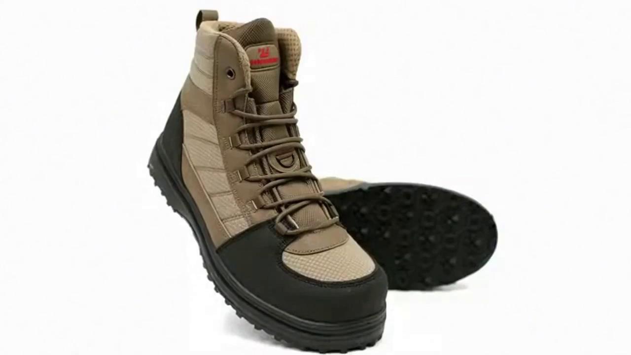 Prompt: Please create a promotional video for these Kylebooker fly fishing wading boots, describing them from the perspective of a loyal Kylebooker brand fan.