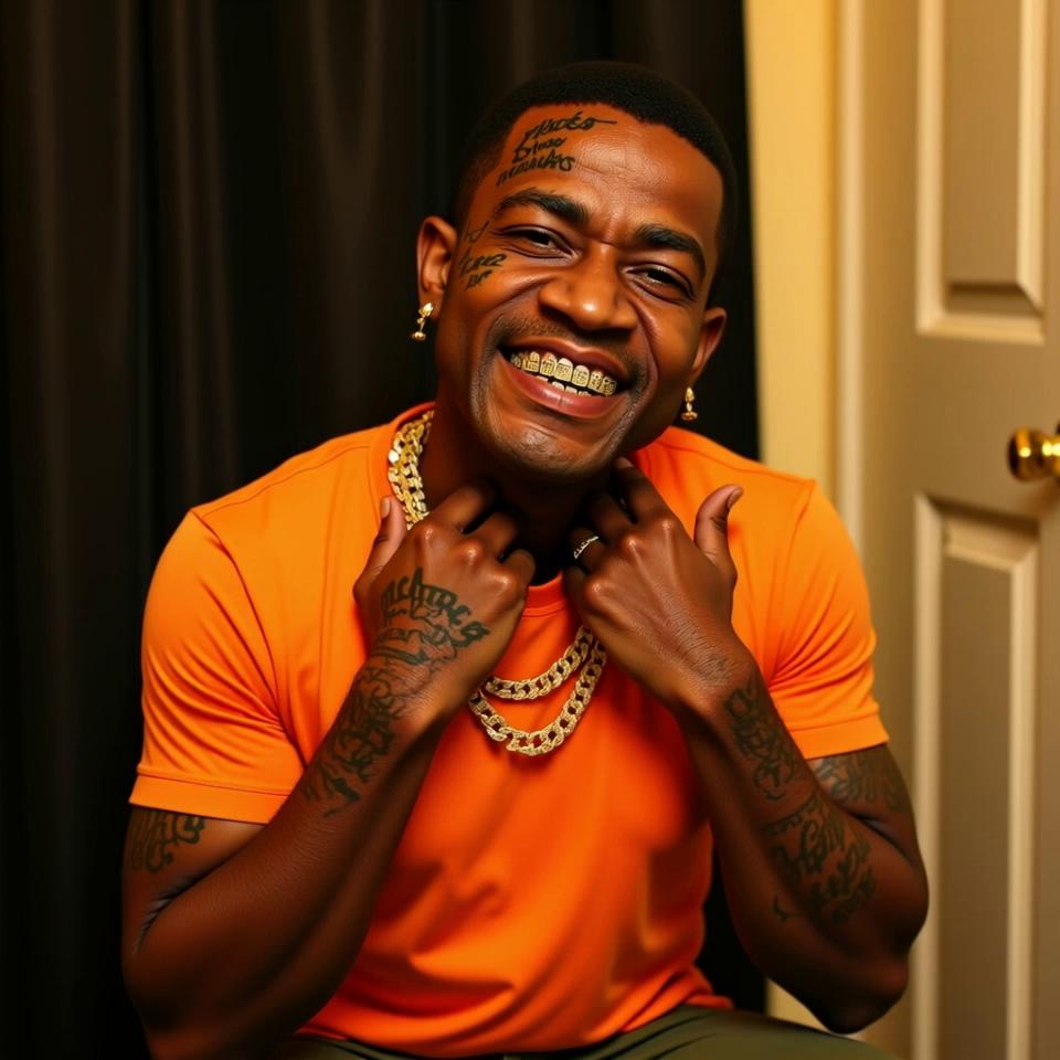 Prompt: A MAN WALKING IN THE STREET AND ITS RAINING AND HES THINKING