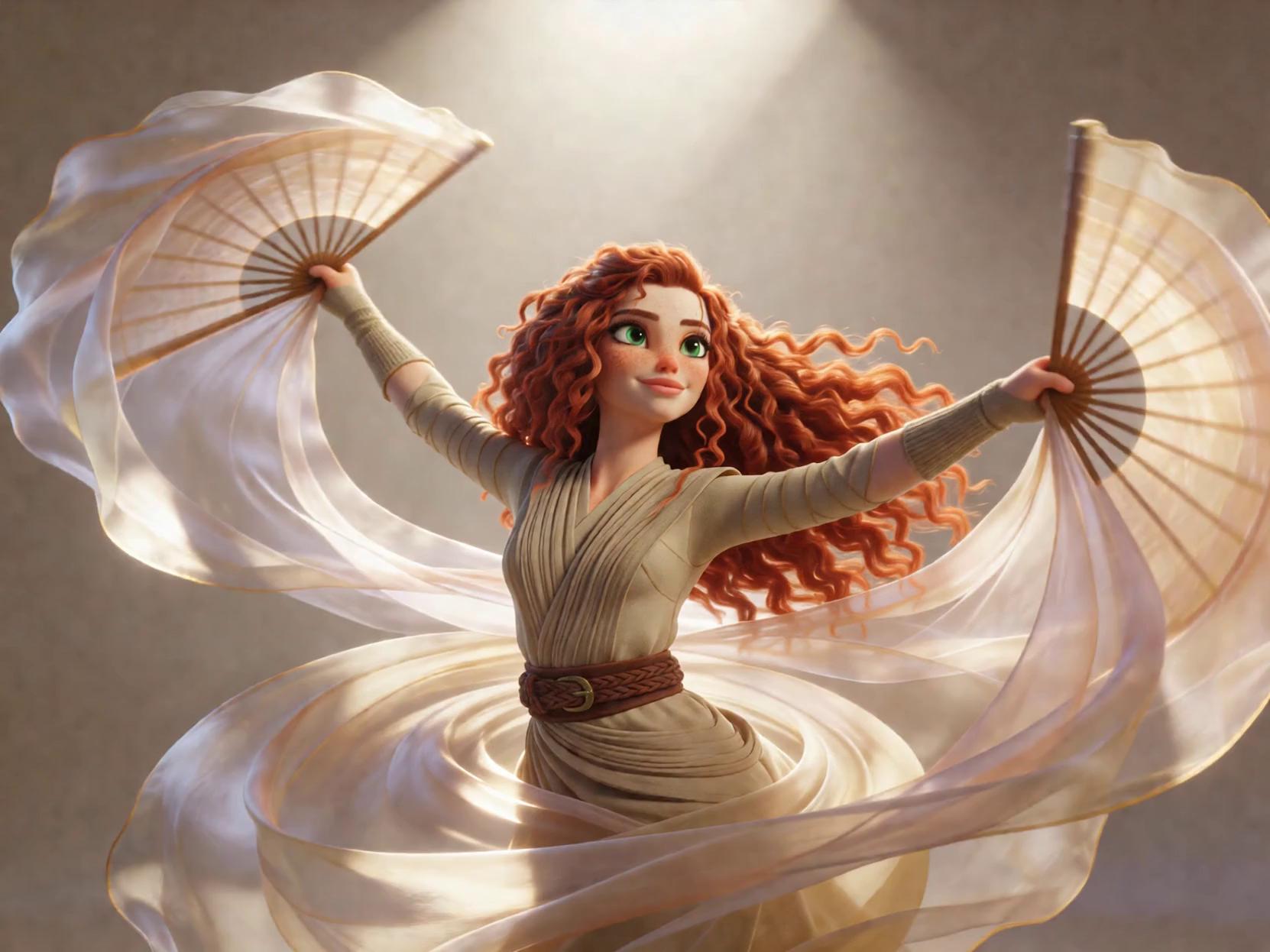 Prompt: @Jaiphoe twirling and dancing