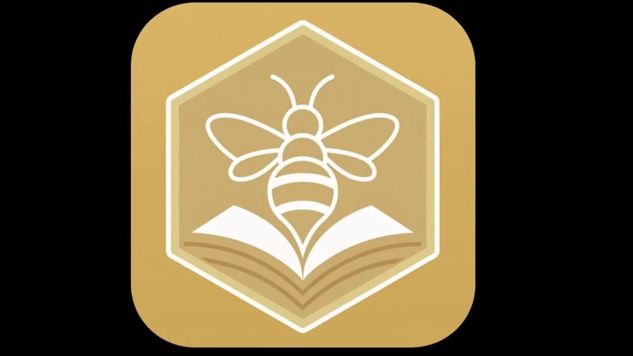 Prompt: this is a logo for my app book hive. I want to first start off with a video of a book opening, as the book opens, there are whimsical bees that fly out of the book out of frame. while this is happening, there is a melody that is playing in the background that is friendly. Towards the end, the big bee flys out of the book and morphs into this final logo and then a friendly female voice says "Book Hive, A hive of hearts bound by books". As she is saying that the word Book Hive should appear above the logo in a slow magical motion from left to right. 