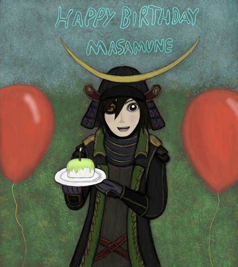 Prompt: He's happy because its his birthday!