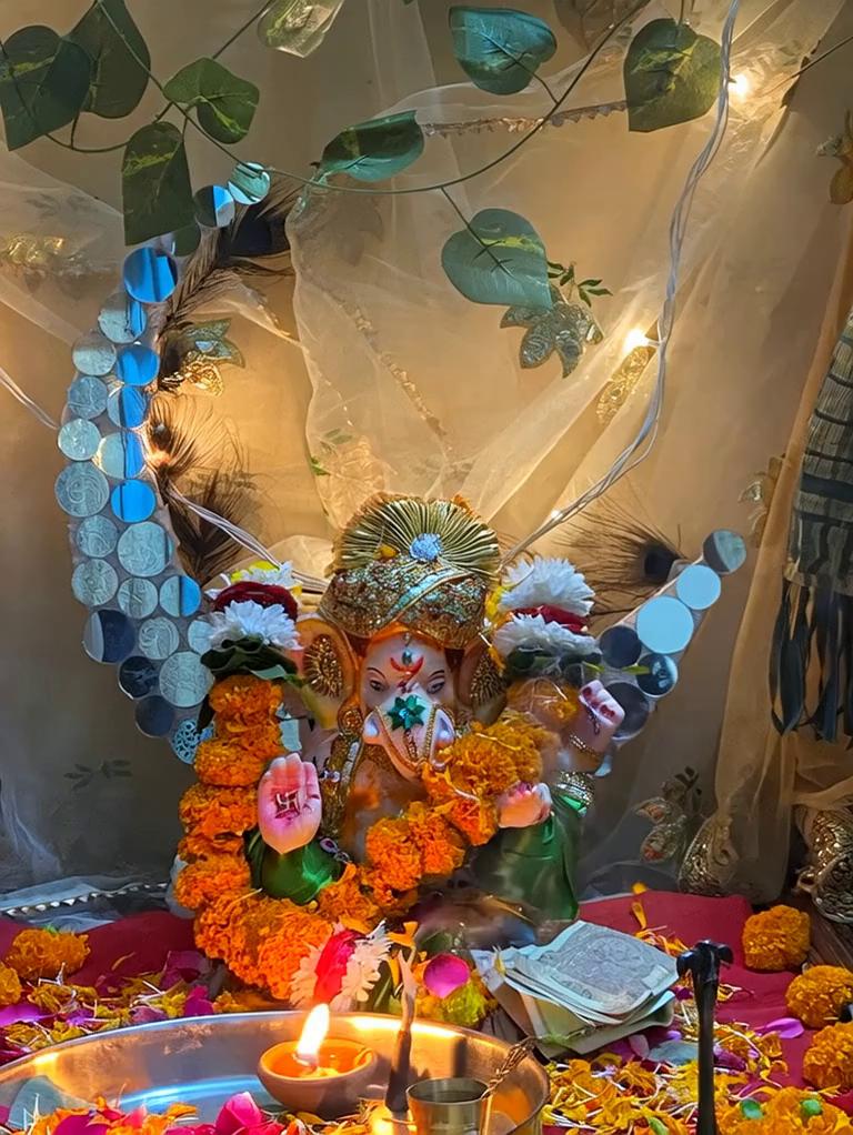 Prompt: Ganesh in this pic will stand up and say hey to everyone