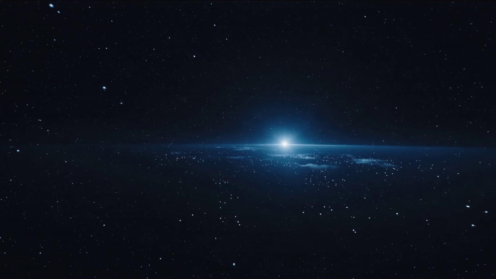 Prompt: Wide cinematic shot of a vast empty universe, deep black space with no stars, slow smooth camera pan drifting through nothingness, minimal particles, абсолют silence feeling, ultra-realistic space rendering, high dynamic range, soft volumetric darkness, 35mm cinematic lens, slow motion, epic scale, no light sources