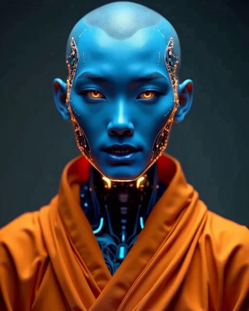Prompt: fights the shadow of doom, and fails to tamper with the sparks coming out of its fingers as glow starts to emanate hotter. the subject feels it more intensely,  the colors radiance from his skin fades to black