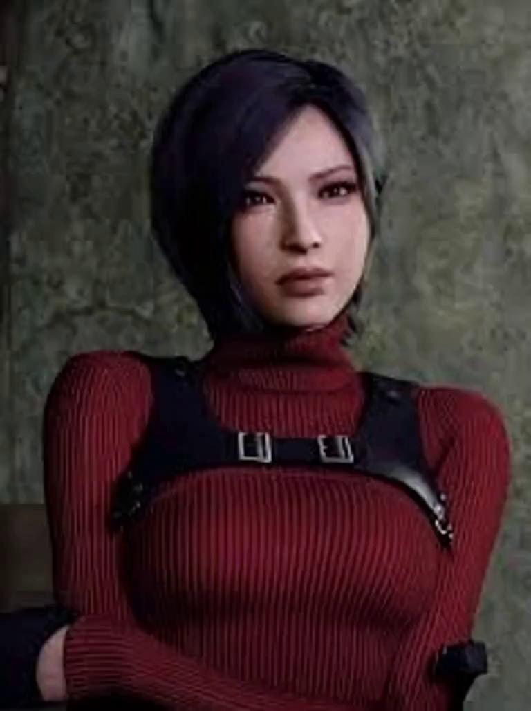 Prompt: Ada wong fugindo  do castelo o mais rápido possível 