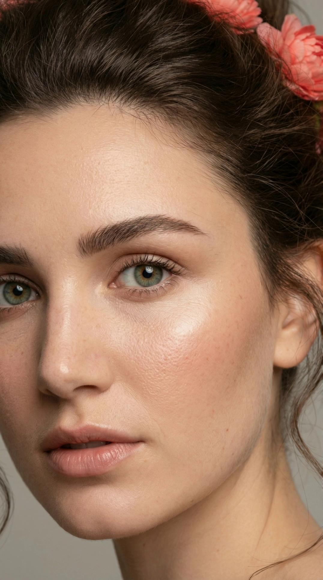 Prompt: Ultra-realistic close-up portrait video of an adult woman.

The video begins with a calm, neutral expression.
Over time, her face slowly transitions into deep, genuine sadness.

Her eyebrows subtly draw together, showing emotional tension.
Her gaze lowers, then her eyes gently close — not dramatic, not forced.

As the emotion builds naturally, a single tear forms and slowly rolls down her cheek.

Facial movements remain soft and human:
slight trembling around the eyes, gentle tension in the brow, relaxed lips.

Natural skin texture is fully preserved:
visible pores, fine lines, faint redness, uneven tone.

Soft natural light, realistic shadows, neutral background.

No makeup or very minimal makeup.

The emotion feels intimate, quiet, and real — documentary-style realism.
No beauty enhancement. No retouching.
True-to-life human micro-expressions and emotional timing.