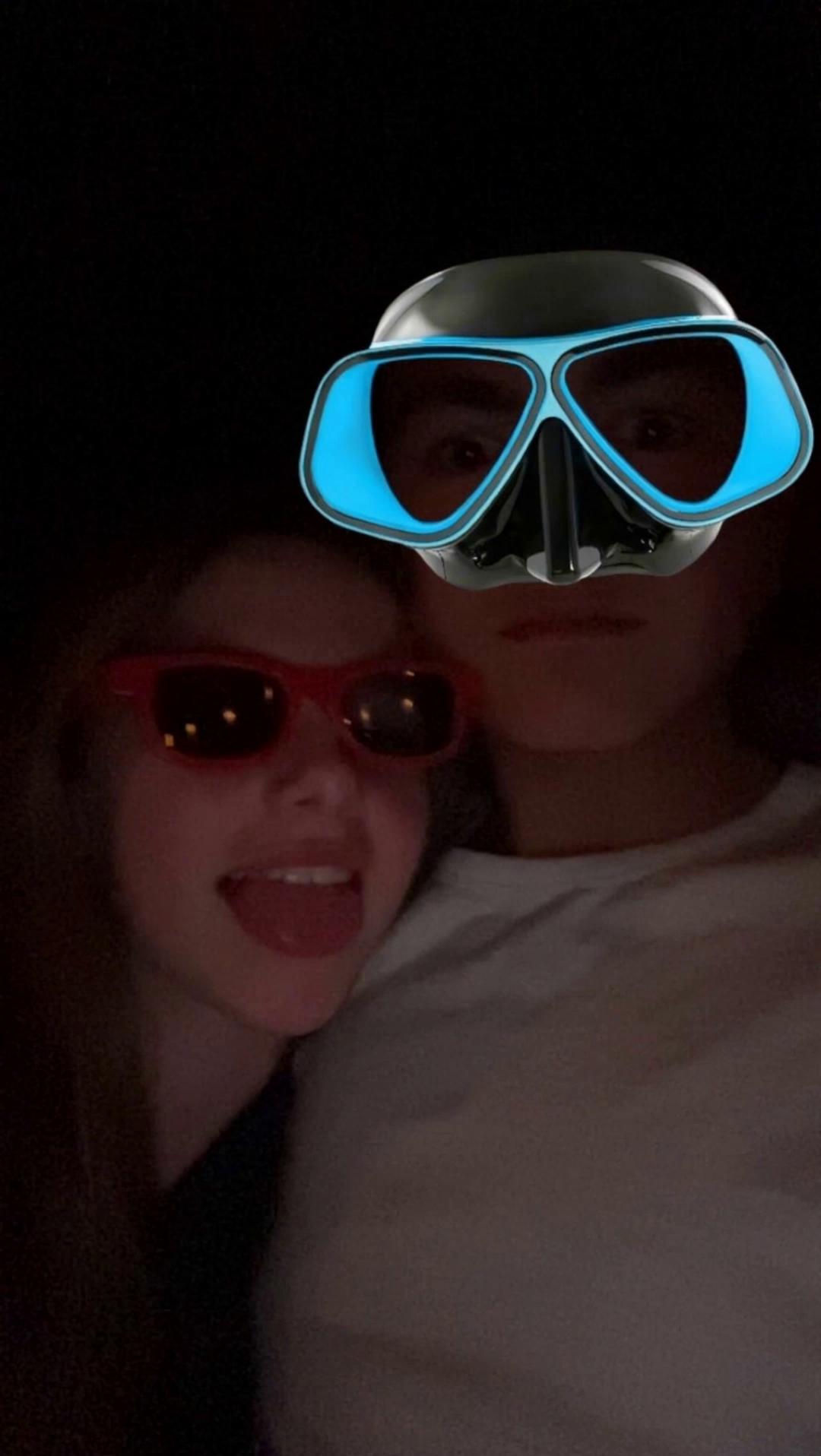Prompt: Can you make a video of them kissing and the girl in the red glasses saying oh Kade we’re gonna have fun tonight and toagather and then they start kissing