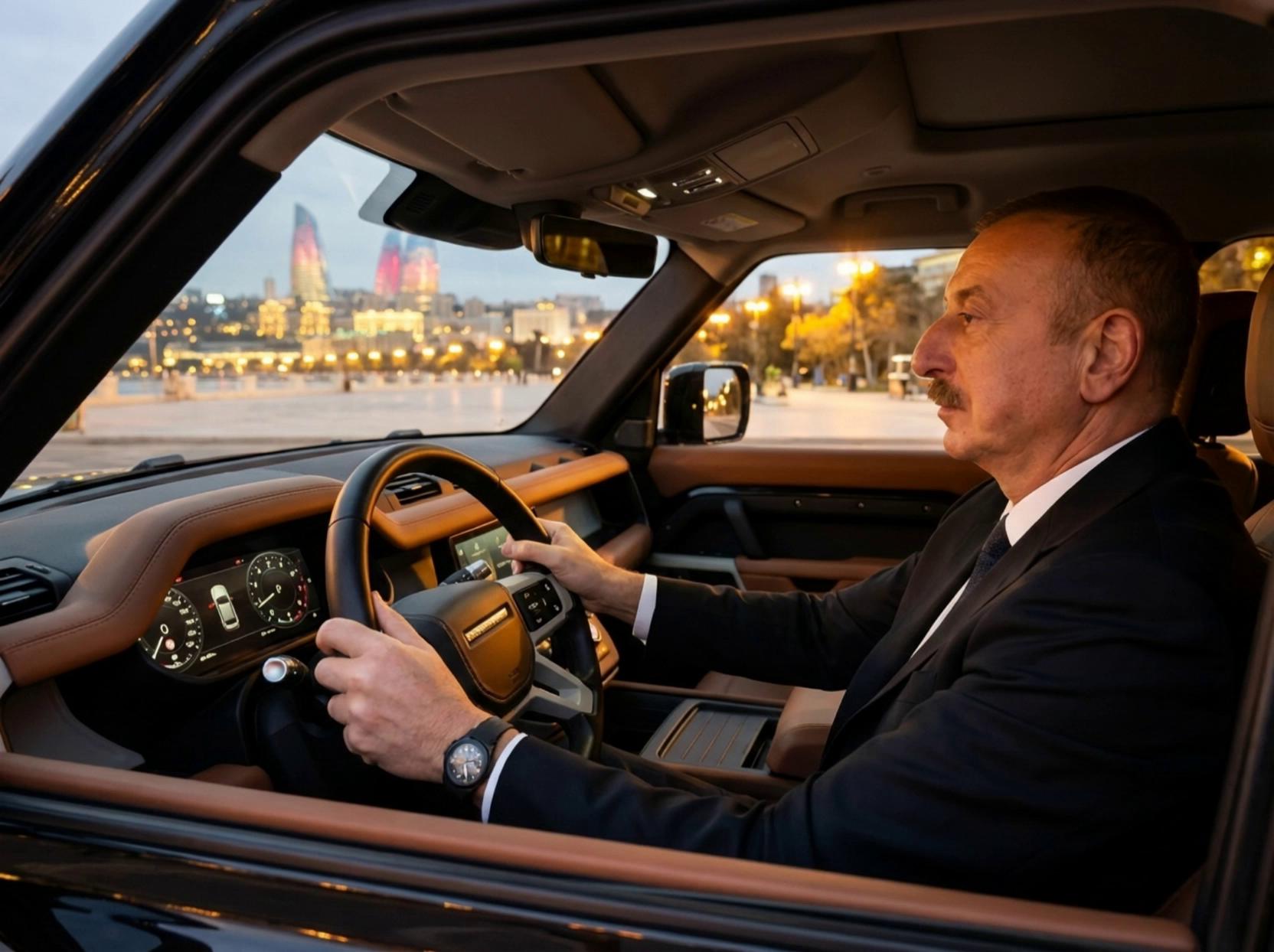 Prompt: The scene begins with a steady medium close-up profile shot inside a moving luxury SUV. The driver maintains a focused, calm expression as the car smoothly drives forward at a constant speed. Over 5 seconds, the camera performs a slow cinematic dolly-pan forward and slightly left, subtly drifting away from the driver toward the front windshield. The road ahead and city lights of Baku gradually come into view, with passing streetlights creating gentle motion parallax and soft bokeh reflections on the glass. The vehicle’s motion is clearly perceptible through background movement and light vibration, while the camera remains stabilized. Realistic motion blur, natural suspension movement, cinematic pacing, confident and composed atmosphere.
Kling üçün Optimizasiya Qeydləri:
Car motion: smooth forward driving, no abrupt acceleration
Camera movement: slow dolly + pan (interior-mounted camera feel)
Visual cues of motion: passing lights, parallax, subtle vibration
Overall feel: cinematic realism, leadership, continuity
