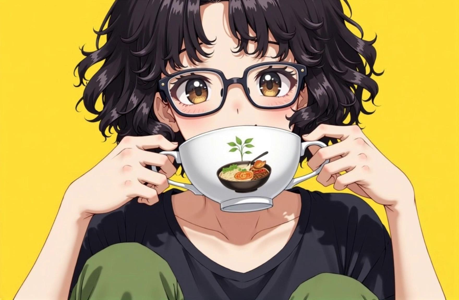 Prompt: The character is sipping her tea then spit the tea from her mouth out of shock  and disbelief