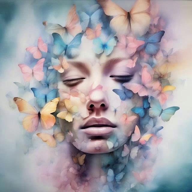 Prompt: Moving butterfly easily and slow motion. Magical image, surealism 