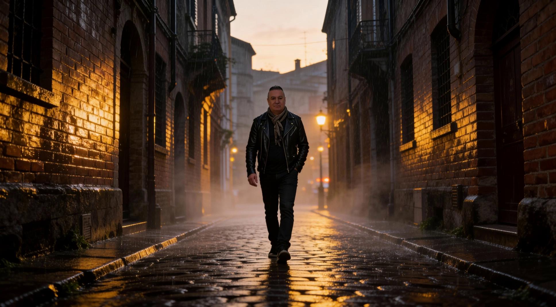 Prompt: I walk quietly to the end of the street and finally I stand under the tree