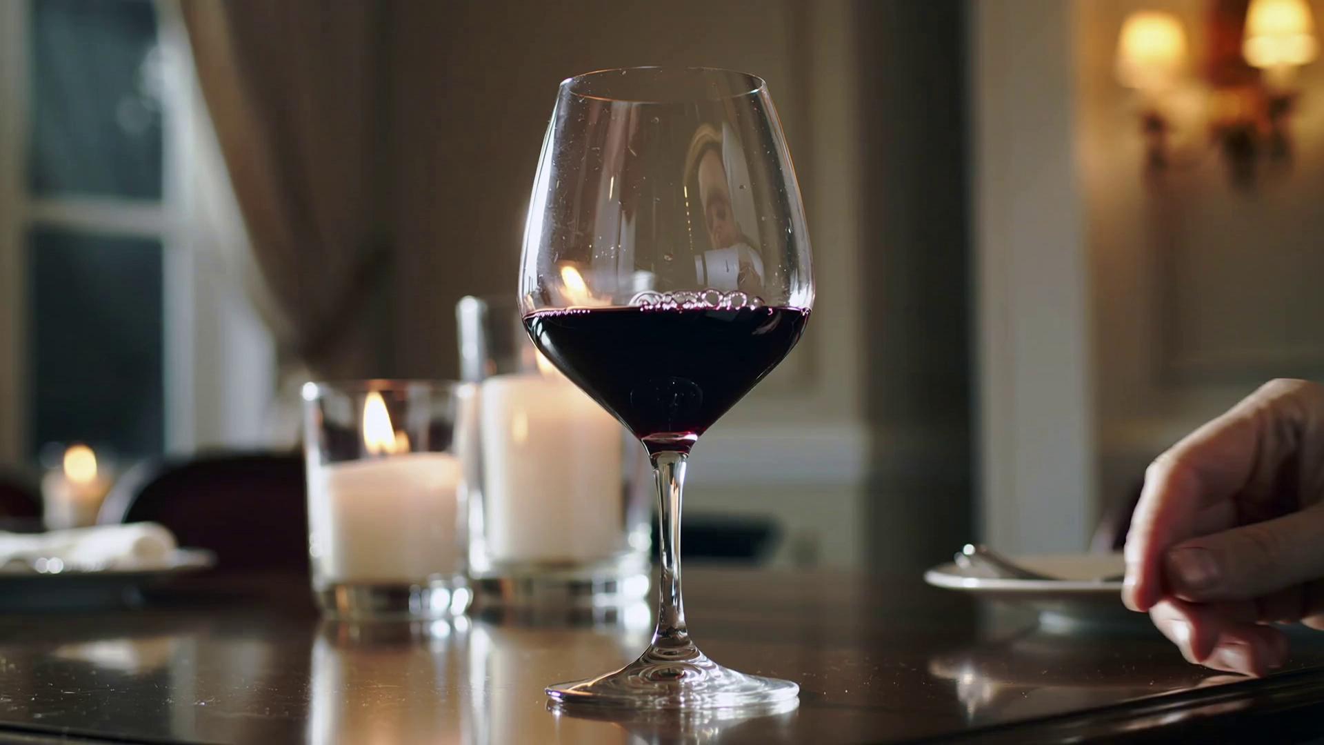 Prompt: INT. LUXURIOUS DINING ROOM – EVENING

A single, elegant wine glass sits on a polished mahogany table. The room is dimly lit with soft golden candles. A gentle breeze rattles the curtains.

NARRATOR (V.O.)

“When moments deserve more than ordinary…”

The camera zooms in: the glass is half full of deep, ruby red wine. Light catches the liquid, creating a shimmering glow.

CUT TO:

A hand—silky, confident—reaches for the glass. The fingers are poised, almost reverent.

NARRATOR (V.O.) (cont’d)

“…when every sip tells a story.”

The hand lifts the glass to the lips. A slow-motion close‑up captures the wine’s swirl as it meets the mouth.

ON SCREEN TEXT:

“[Brand Name] – Crafted for Moments”

A final shot: the glass rests, gleaming against the candlelight, while a subtle chime echoes.

NARRATOR (V.O.) (softly)

“Taste the difference.”

FADE OUT.