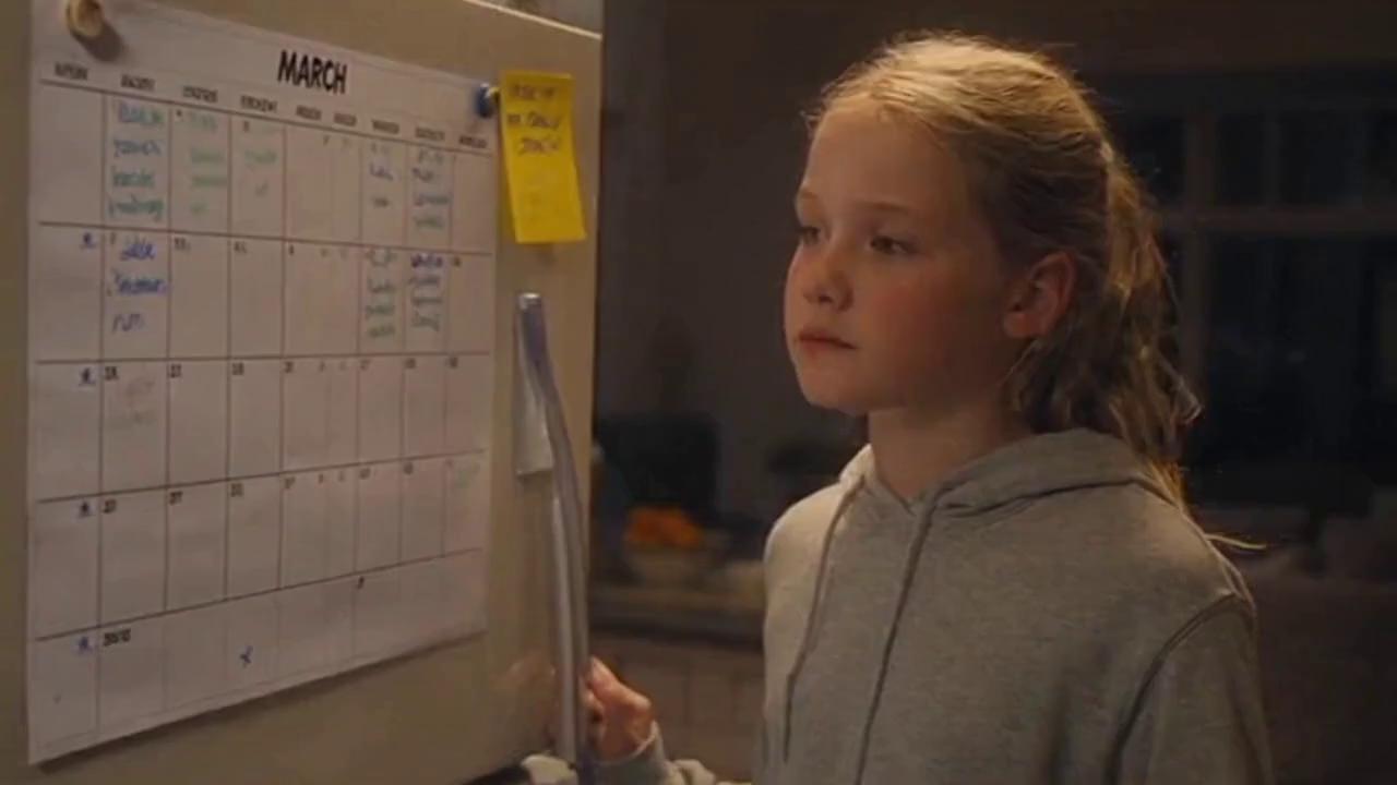 Prompt: Sequel Sally starts chores she vaccuums sadly