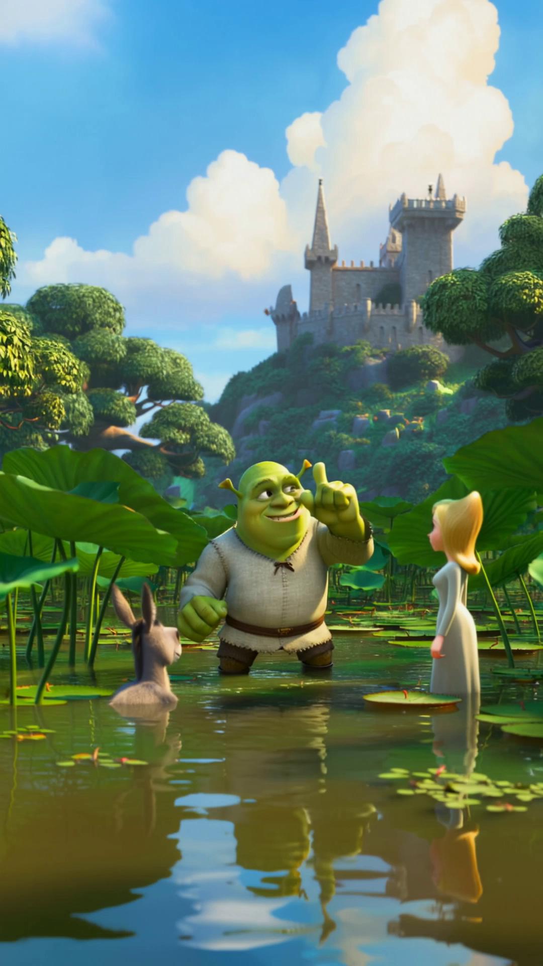 Prompt: Generate a funny, cinematic-style AI video featuring Shrek in a humorous fan scenario. Include:

Characters: Shrek, Donkey, Fiona (optional)  
Transformations: Shrek turns into apple, dragon, or other funny forms  
Setting: Swamp, castle, or fantasy landscape  
Camera: Cinematic angles, close-ups, wide shots, zooms  
Lighting: Dramatic, colorful, fun  
Animation: 3D, expressive, comedic timing  
Actions: Funny gestures, slapstick, dialogue gestures  
Effects: Magical sparkles, cartoonish exaggeration, transformation effects  
Sound: Funny sound effects, whimsical background music  

Include scenes in JSON format with keys:  
- "scenes": list of scenes with settings, characters, actions, camera, lighting, effects, sound  
- "animation_style": 3D, expressive, comedic timing  
- "overall_tone": funny, cinematic, visually engaging  

Example structure:  
{  
  "scenes": [  
    {"scene_id":1, "setting":"Swamp", "camera":{"angle":"wide","movement":"pan"}, "lighting":{"type":"dramatic","color":"green"}, "characters":[{"name":"Shrek","form":"ogre","actions":["funny face","waves"]},{"name":"Donkey","form":"donkey","actions":["jumps","laughs"]}], "effects":["sparkles"], "sound":["whimsical music"]}  
  ],  
  "animation_style":"3D, expressive, comedic",  
  "overall_tone":"funny, cinematic"  
}
