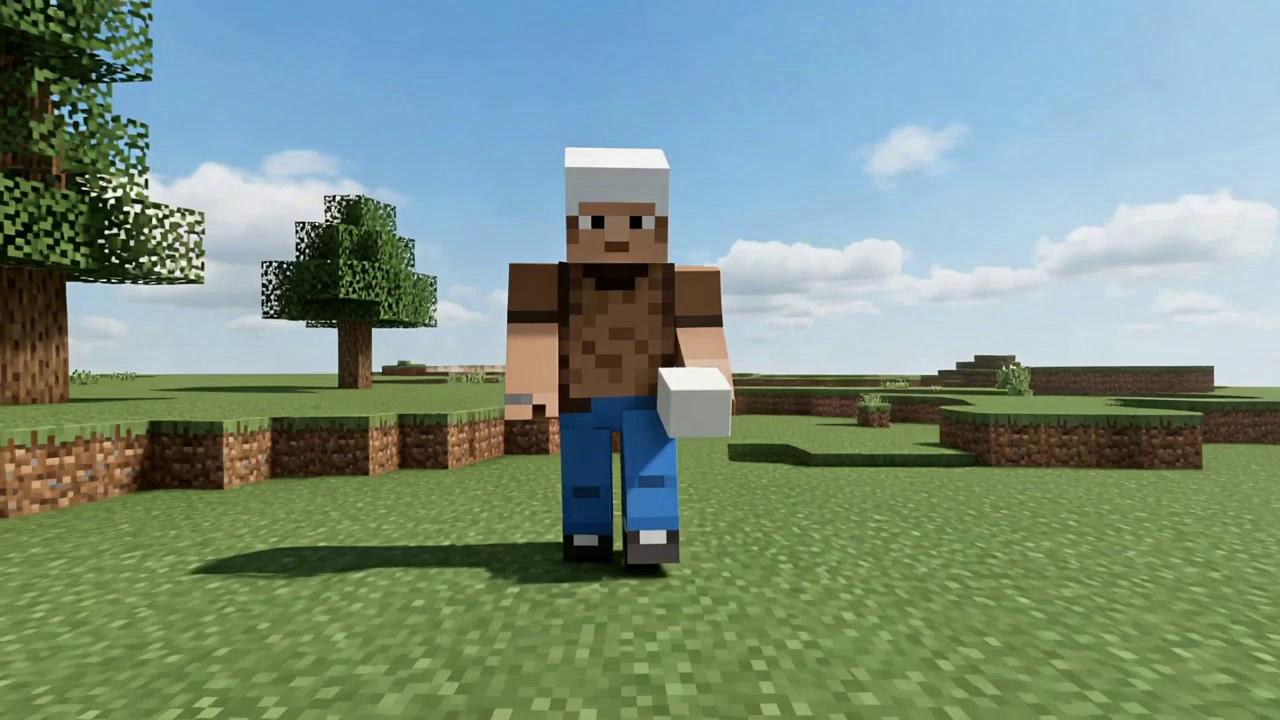 Prompt: Minecraft building a tower