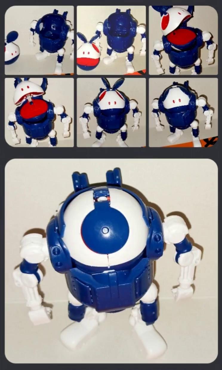 Prompt: Robots walk and jump and dance around in a lively spry manner