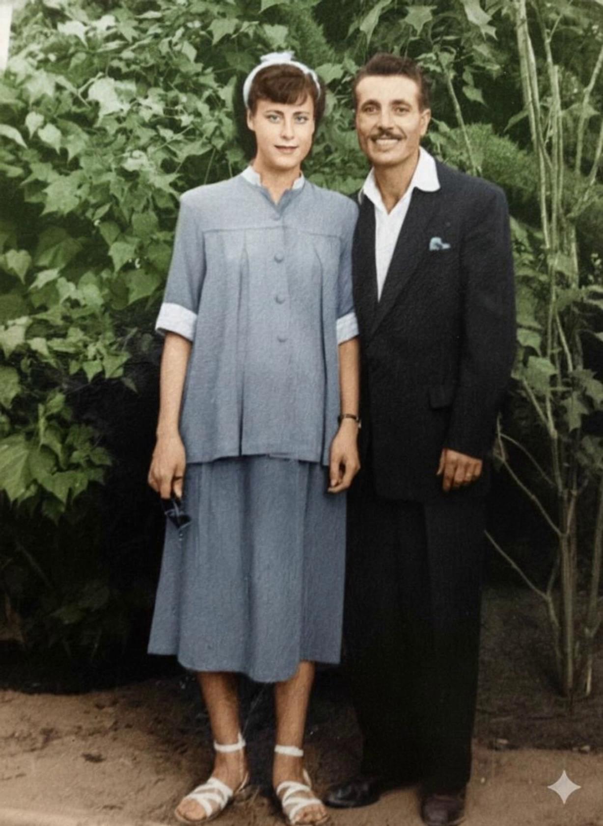 Prompt: Two couple in love. Holding each other hands. Looking at each other and hugging 