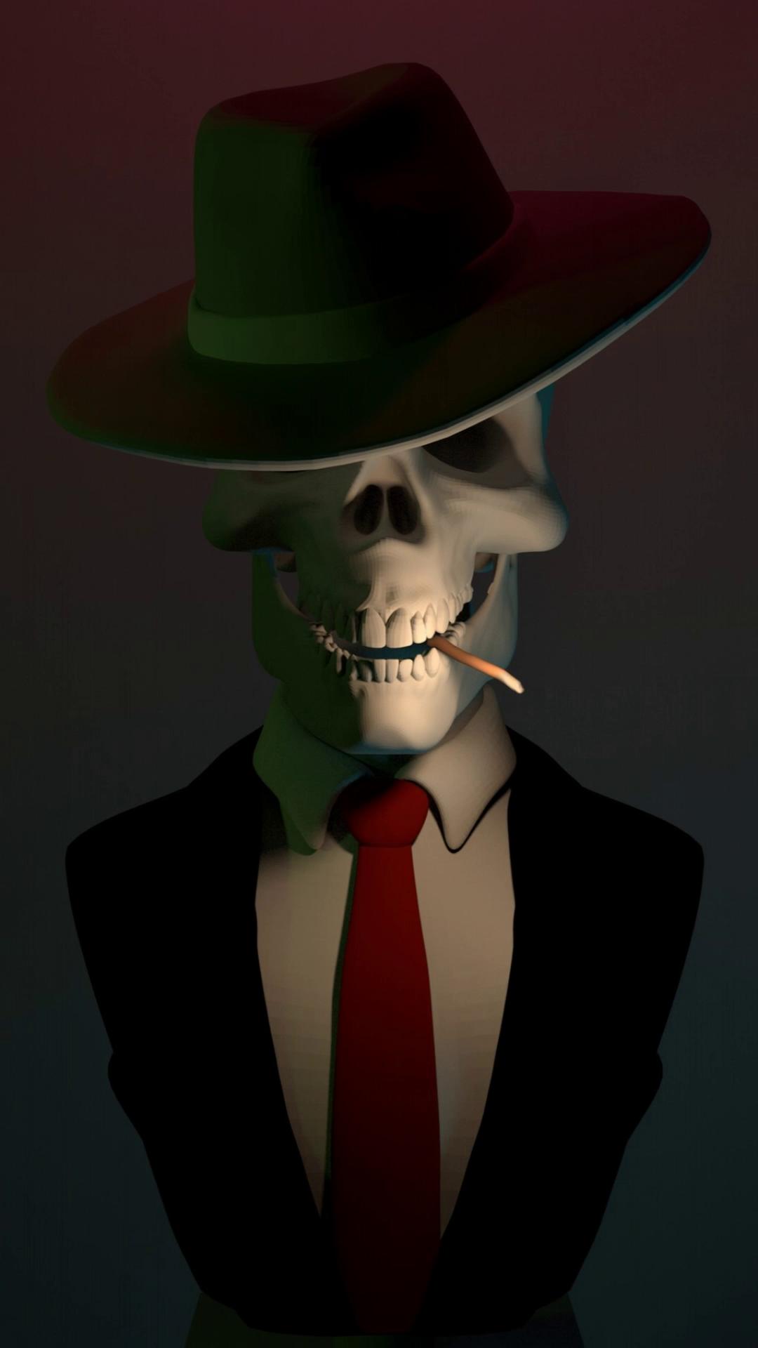 Prompt: the man does a scary laugh 