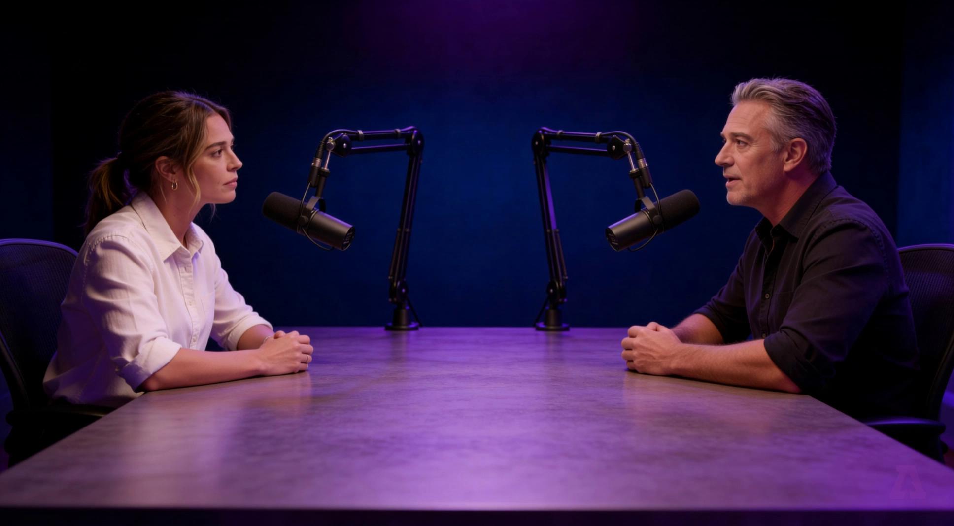 Prompt: Subtle head movement, natural blinking, slight mouth movement, talking calmly, realistic facial expressions , keeps looking to each other while talking.
the woman says "We are talking about the digital shekel, or S-H-K-E-D."

then the man replay "And to be clear, this is not just a new app like Bit or Paybox."