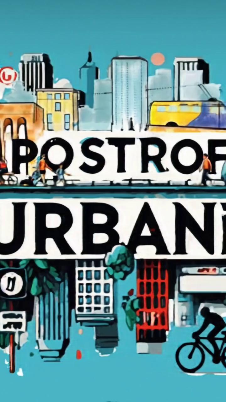Prompt: Animare questa pagina in modo che diventi una perfetta sigla animata (intro oppure outra) l’uomo in bicicletta va da destra a sinistra l’autobus corre da sinistra a destra la vegetazione cresce e la scritta apostrofi urbani appare alla fine 