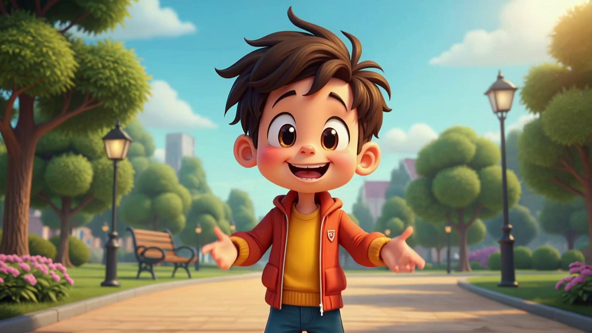 Prompt: the boy speak about this dream job