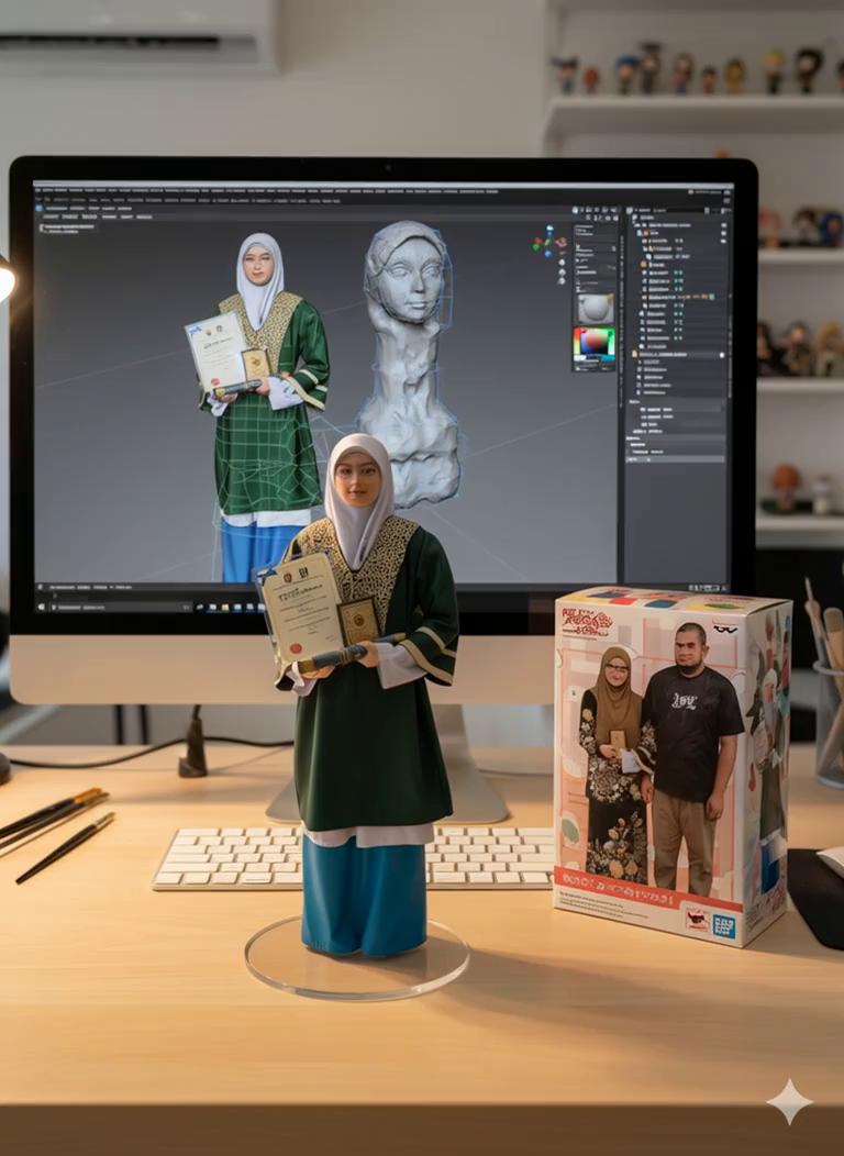 Prompt: Prompt 2:

two hand gently pick up the figure on the frame and rotate it slightly for inpection.the model in the packaging box remain stationary, while all other background elements stay unchanged.