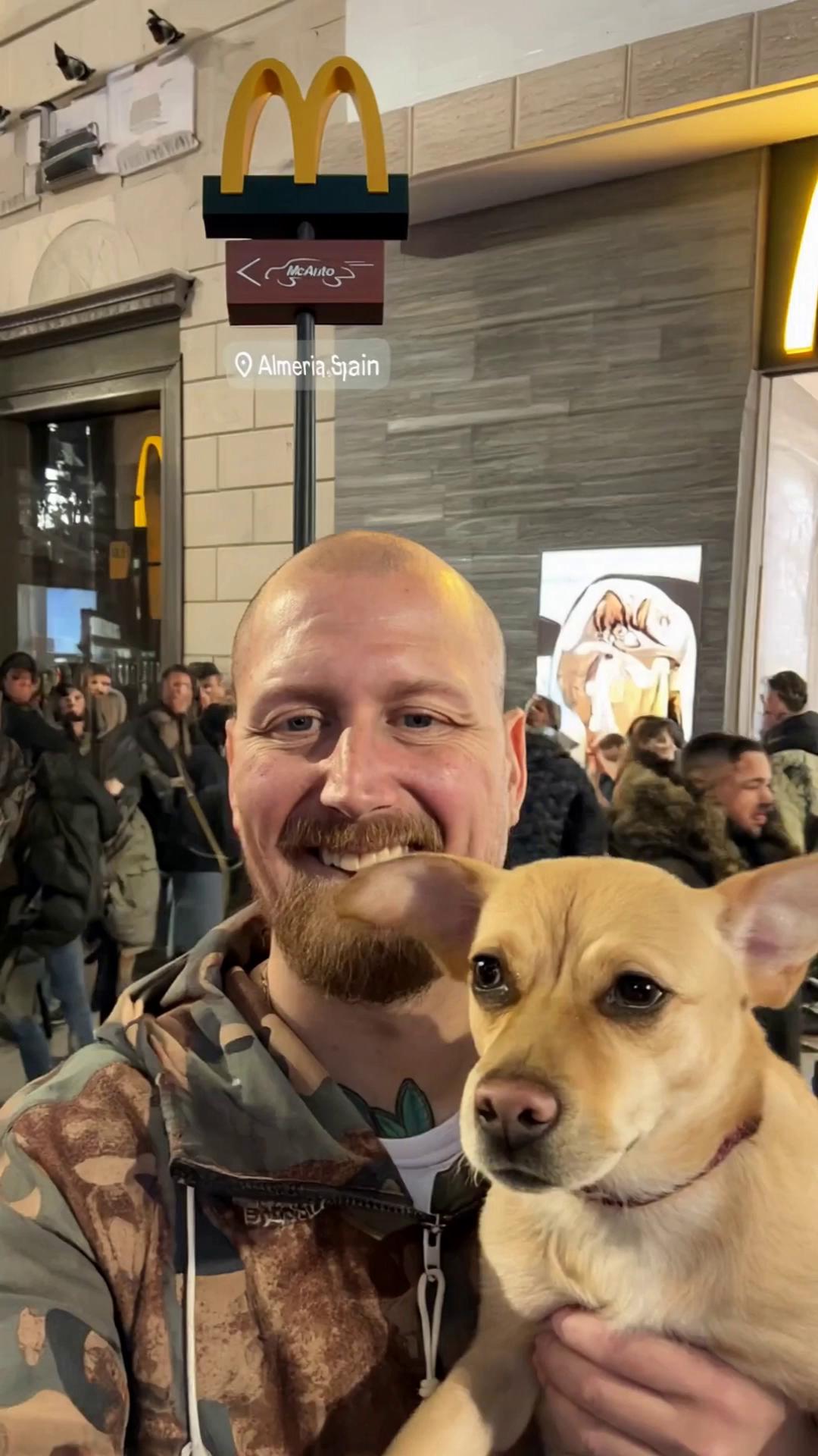 Prompt: Create a cinematic travel video using the uploaded photos.Animate the camera so it smoothly zooms, pans, and flies from one photo to the next.Each photo should feel like a 3D scene with subtle parallax and depth.Preserve the original people, faces, dog, and locations exactly — do not redesign them.Do not replace the photos with new AI imagery.Between each image, use seamless camera motion that feels like a continuous journey from city to city, as if traveling through Spain.Add light motion blur, cinematic lighting, and gentle film grain.No music. Just a beautiful flowing visual journey through the photos.