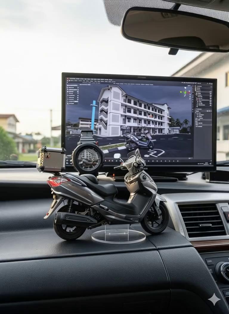 Prompt: :kamera melakukan putaran orbit 360 derajat yang mulus dan berkelanjutan mengelilingi figur miniatur tersebut. fokus tetap terkunci pada figur tersebut selama perputaran menampilkan dari semua sudut , sementara latar belakang yang buram bergeser dengan anggun