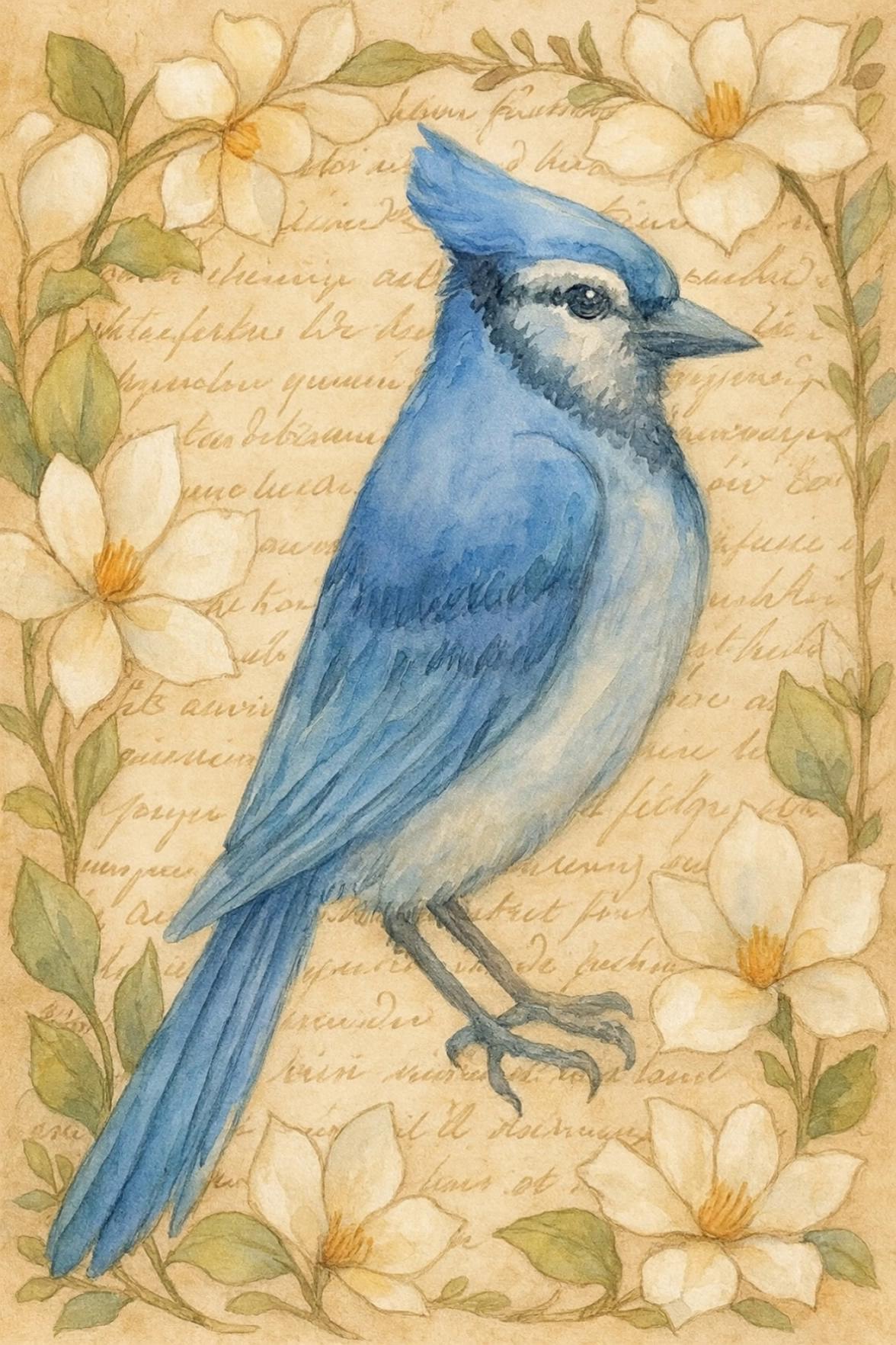 Prompt: Have the bird flap his wings as he looks around