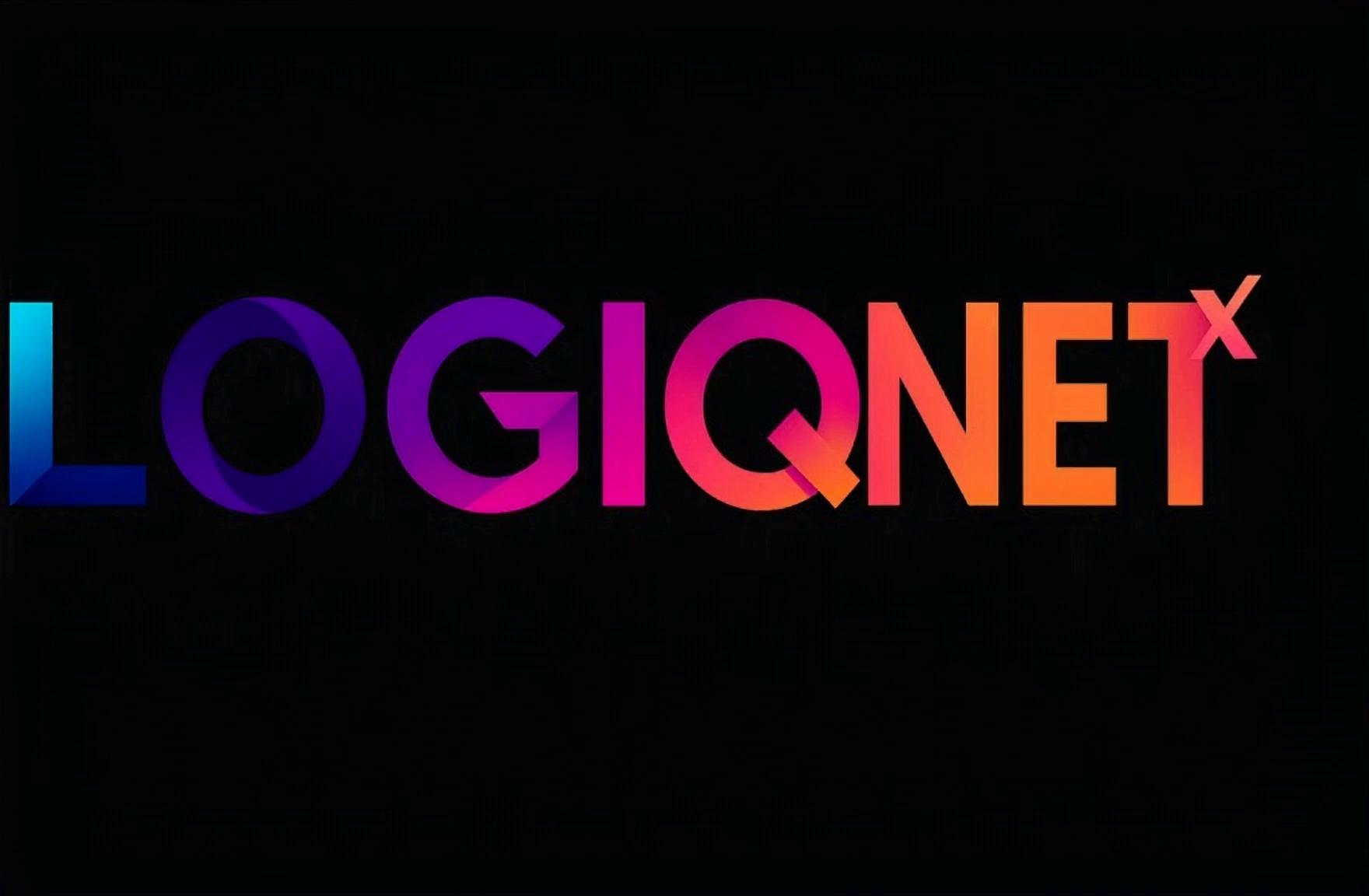 Prompt: Give it a black background, and make Logiq Say LogiqNet and behind it the black background, with bright green hacker like text scrolling downwards, that say LogiqNet, some say Social Media, Content Creators, Video, Streams, Forums, Crypto, Games, Music, and more.  But put that stuff in the falling green text.