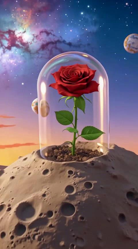 Prompt: The Little Prince - 10 Second Summary
A cinematic, 10-second, flowing video montage capturing the essential themes of Antoine de Saint-Exupéry's The Little Prince. The scene transitions smoothly, starting with a wide shot of a small, barren asteroid (B-612) with a single, meticulously groomed Rose in a glass dome. It transitions quickly to the Little Prince with his golden scarf traveling through space, then lands on the desert earth where he meets a wise, red-fox-like animal looking directly at the camera. The final frame is a poignant close-up of the Fox and the Prince looking at each other, emphasizing their bond of 'taming', with a vibrant sunset and a starry night sky merging behind them. Use a soft, painterly, whimsical art style with deep, saturated colors like golds, blues, and magentas. The camera movement is gentle and dreamlike.
Key Elements Included:
• Duration: 10 seconds.
• Source Material: The Little Prince by Antoine de Saint-Exupéry.
• Main Ideas: The Rose (love/responsibility), the Prince's journey (exploration/innocence), the Fox (taming/essential things are invisible).
• Visual Style: Cinematic montage, soft, painterly, whimsical, deep/saturated colors.
• Camera: Gentle, dreamlike movement.