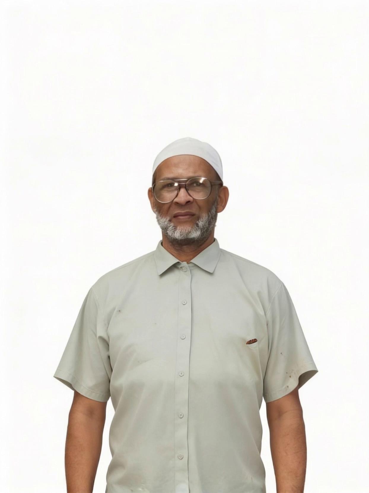 Prompt: He is by a beach at sunrise he looks up and says "A father’s smile is a doorway to Allah’s mercy, and his prayer a shield over his child’s heart."