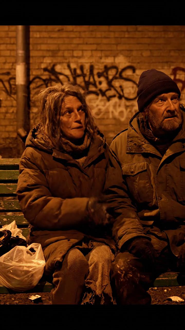 Prompt: Two dirty bums are sitting on a bench. One says in Polish, “Remember to take a shit before midnight,” the other replies in Polish, “Why?” to which the first one replies in Polish, “So you don't bring old shit into the new year.”