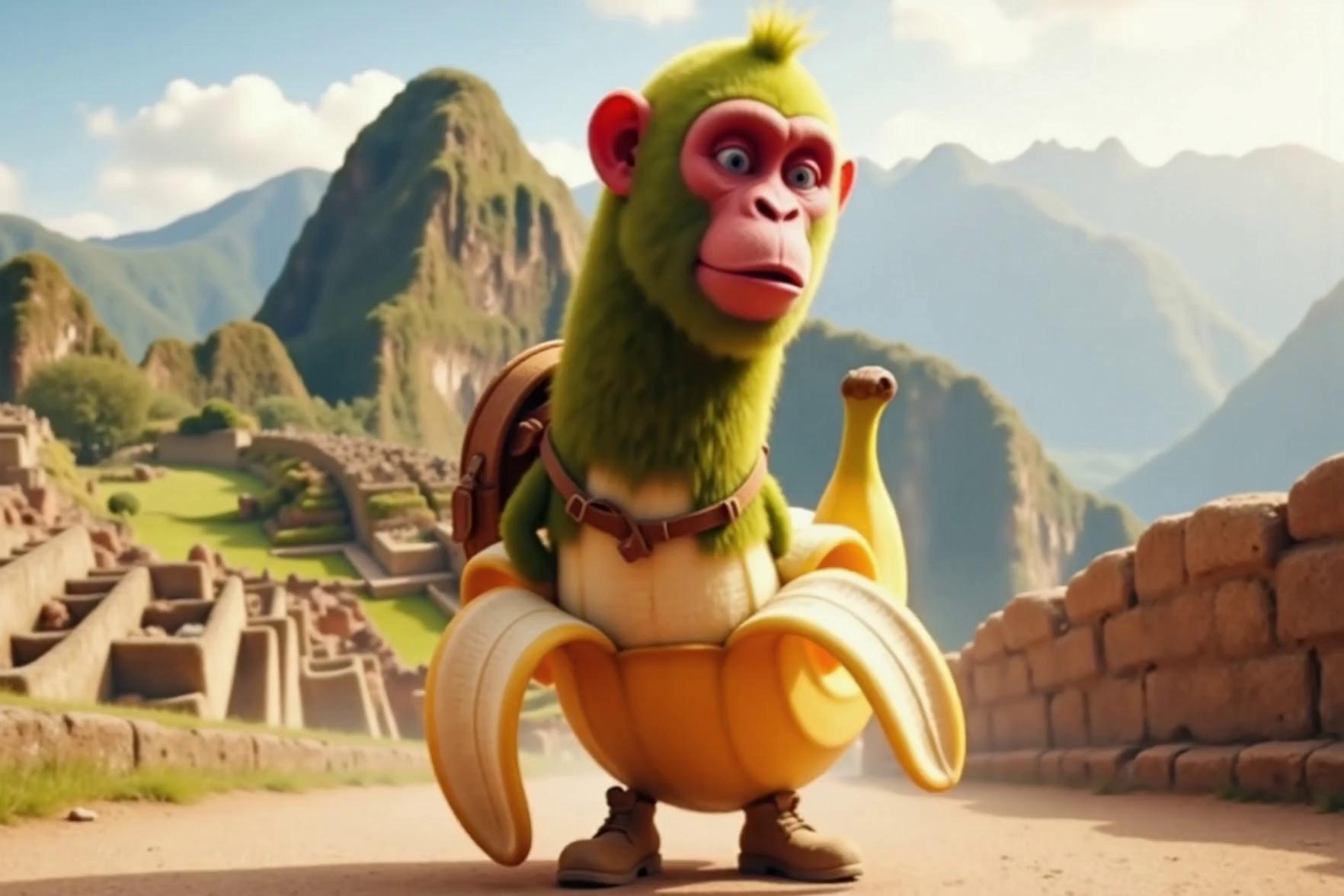 Prompt: Dancing with hands, legs and fast good dance when dollars fell from the sky