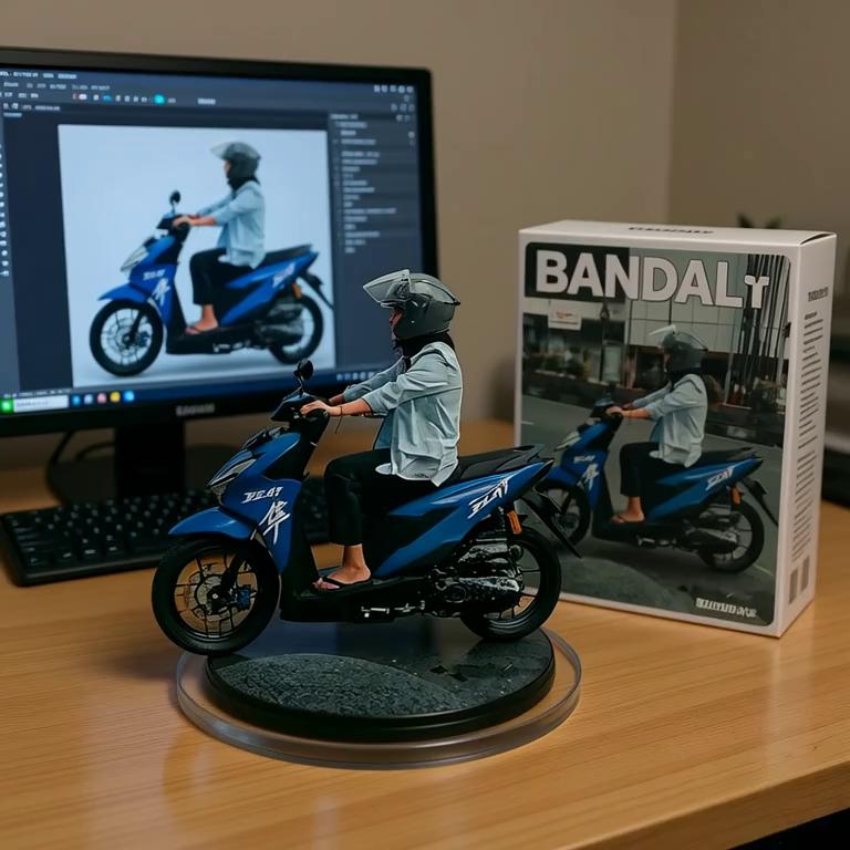 Prompt: There are two hands lifting the statue while turning it left and right after putting it back down