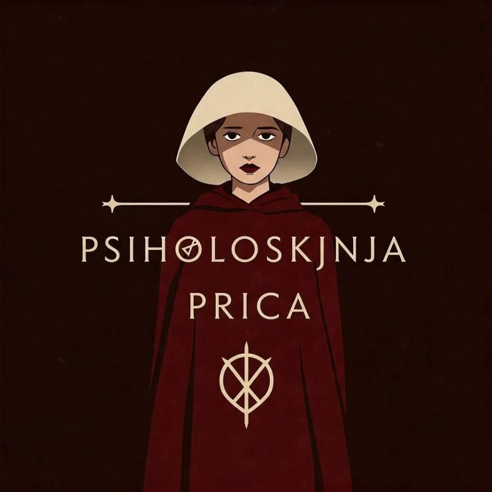Prompt: Animated logo : PSIHOLOSKINJA PRICA