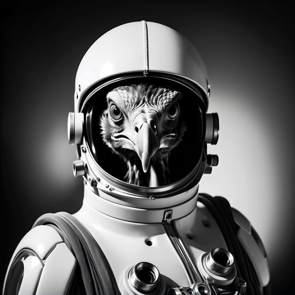 Prompt: Astronaut screaming.