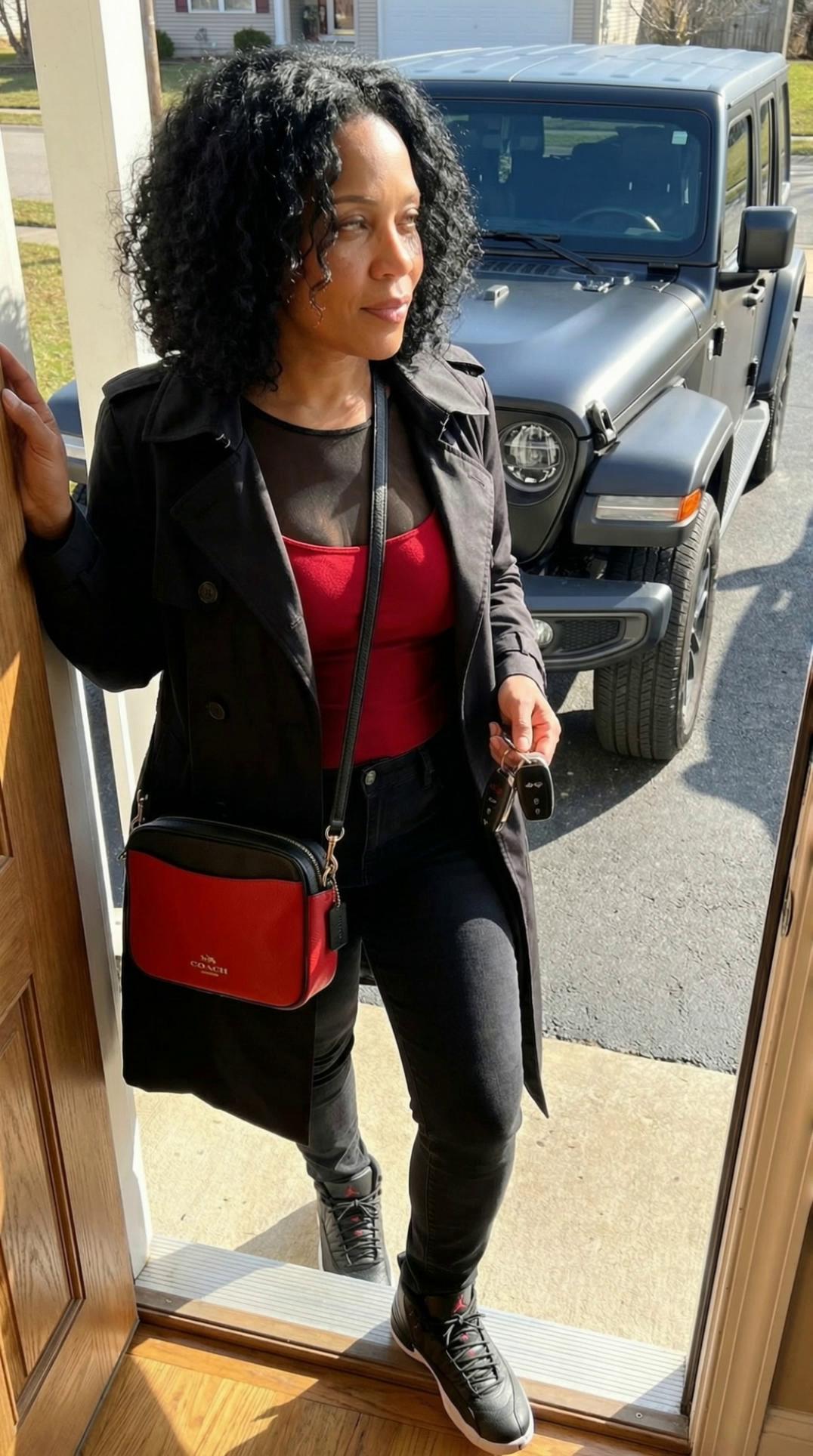 Prompt: Filmed on a 35mm cinematic lens, balanced realism with soft filmic grain and natural dynamic range. The camera executes a slow push-in combined with a delicate vertical drift, maintaining smooth, humanlike motion. The character moves forward comfortably, offering a calm, sincere smile that feels unforced. Her eyes glance away briefly, then forward again, accompanied by a subtle head tilt and natural blinking. The background shows soft motion and depth changes, with gentle light movement. The overall atmosphere feels emotionally warm, peaceful, and uplifting, grounded in realism with a quiet, confident sparkle.