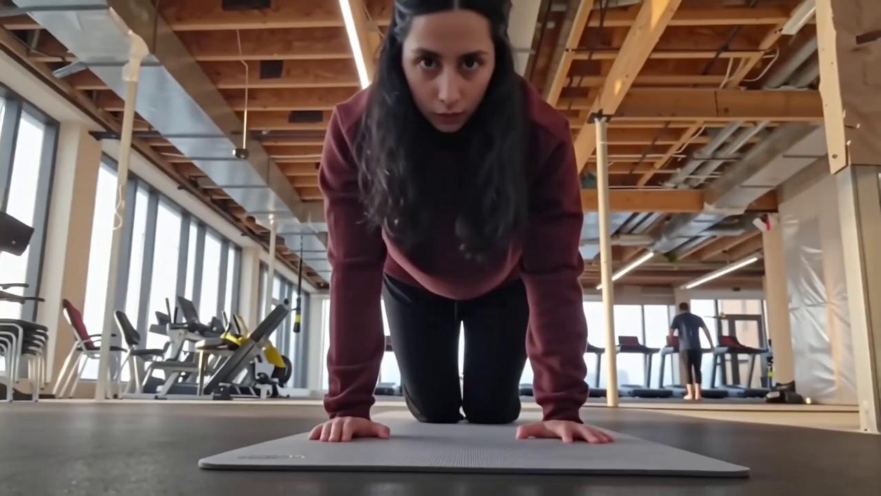 Prompt: Better background, enhamce videp show the stretch add captions male it apealimg